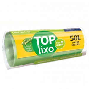 PACK LIXO TOP IM GREEN 050 LITROS VERDE 63X80 FD 10X30 UN