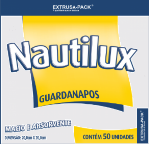 MP - GUARDANAPO NAUTILUX FOLHA SIMPLES 20 X 20 - PT.50UN