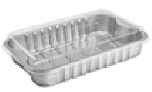 WYDA - BANDEJA ALUMINIO SMOOTHWALL 1933ML TAMPA PET - CX.25UN