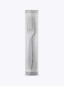 PLASTILANIA - KIT GARFO/FACA MASTER BRANCO - PT.50UN