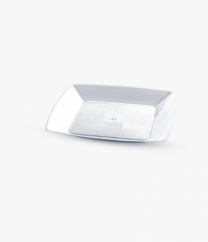 PLASTILANIA - PRATO GRANDE SQUARE BRANCO - CX.30X10UN