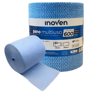 INOVEN - PANO MULTIUSO 28CM X 240MTS AZUL  - RL