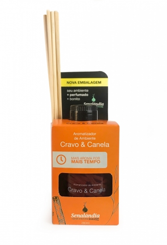 SENALANDIA - AROMATIZANTE DE AMBIENTE CRAVO E CANELA 280 ML - UN