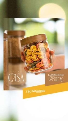 GALV - G1113 POTE 650ML MULTIUSO C/TAMPA AMADEIRADA PET - CX.12UN
