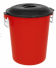 PLASTICOS MB - LIXEIRA 109L C/ ALCA E TAMPA PRETA COLOR - UN (0060)