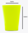 PLASTILANIA - COPO PIC-200 AMARELO NEON - CX.60X10UN